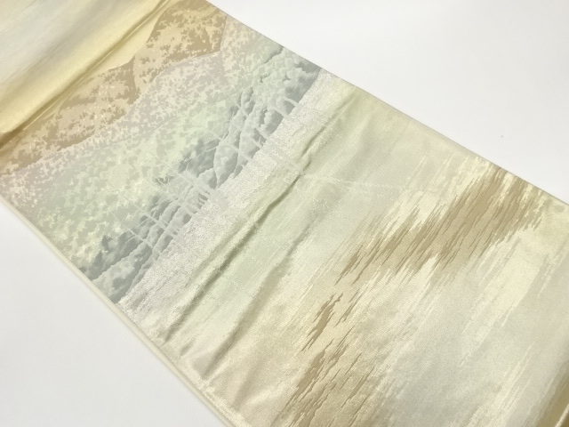 JAPANESE FUKURO OBI / WOVEN SCENERY